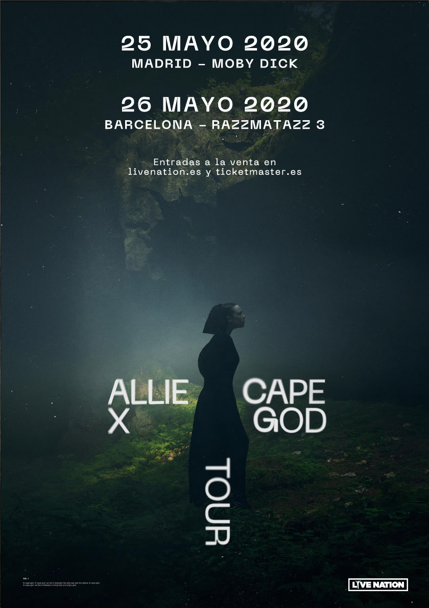 Cartel del tour de Allie X en España