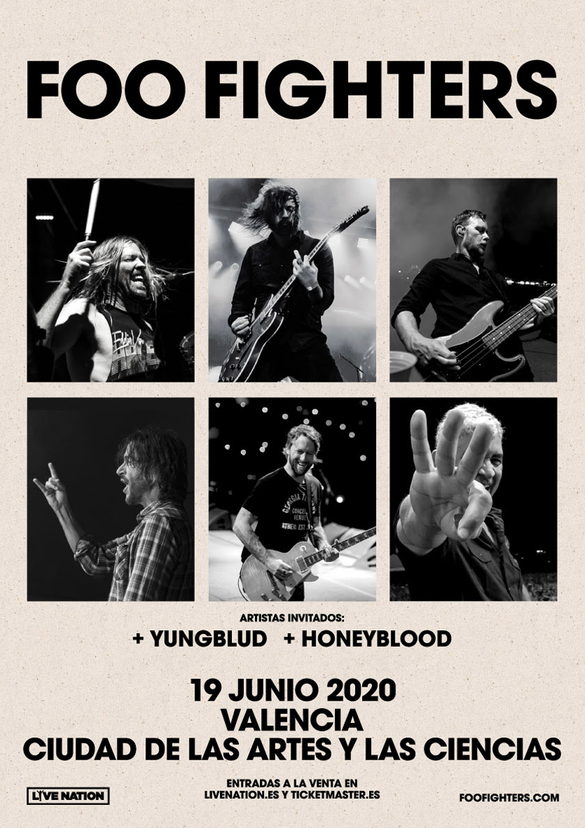 Cartel concierto Foo Fighters