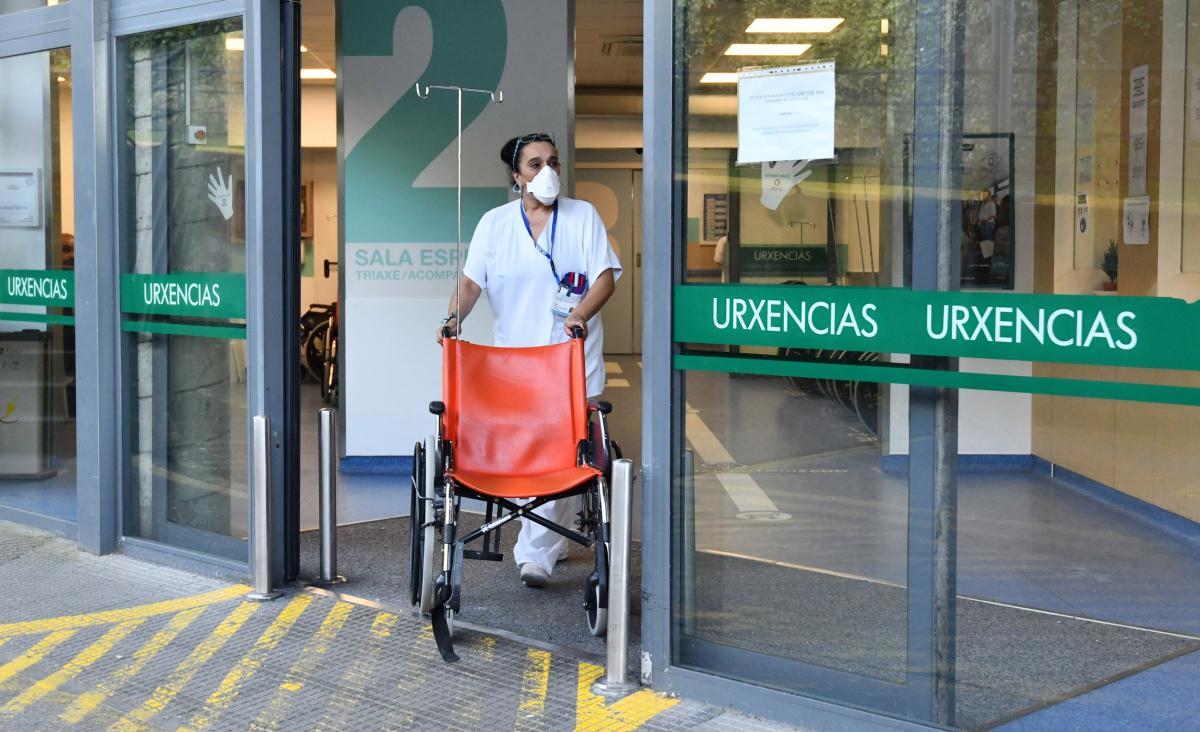 Enfermera en un hospital de A Coruña. // Fuente: Faro de Vigo