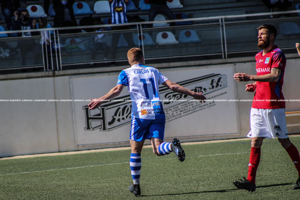 Vicente anotó dos goles para dar la victoria al Ejea | @TimeJust