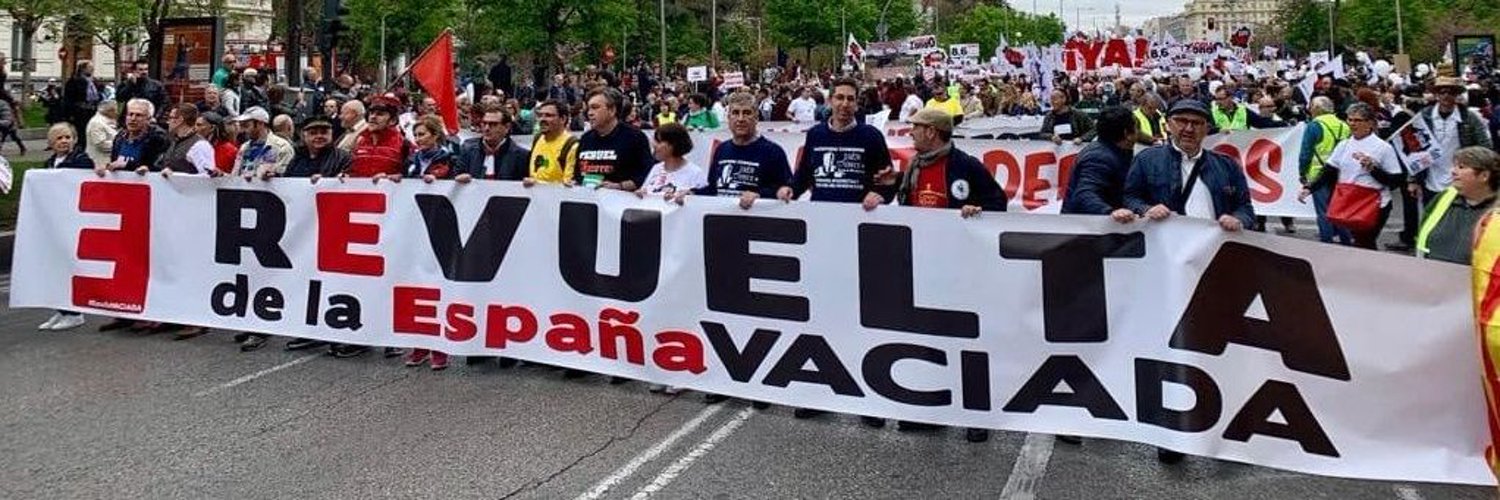 Protesta en defensa de la España Vaciada.
