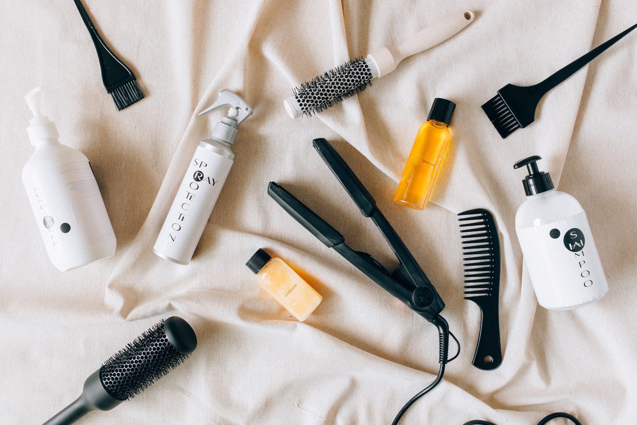 Productos para el cuidado del cabello Fuente: Pexels