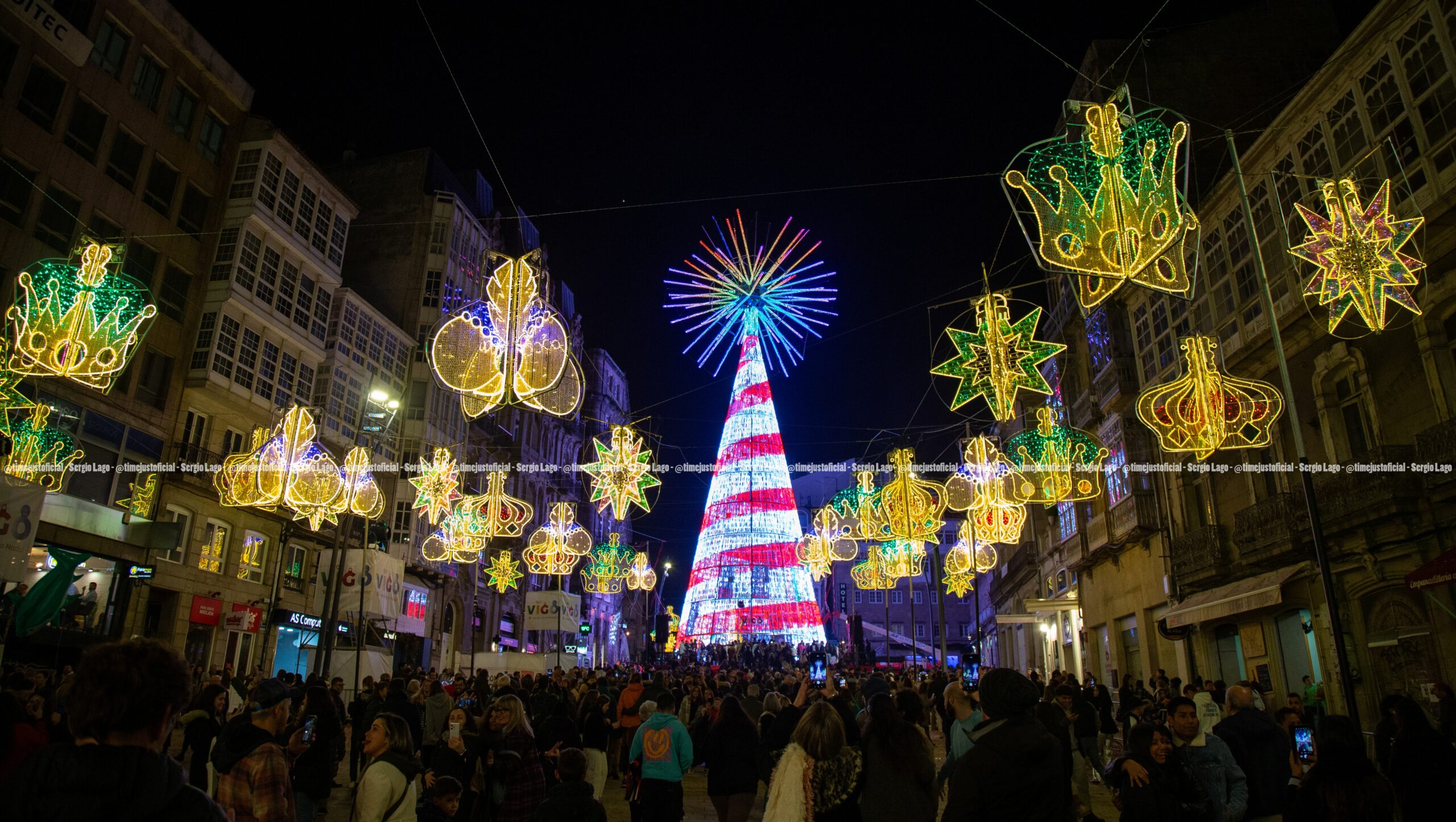 Las luces de la Navidad de Vigo